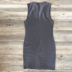 Aritzia Dresses - Bodycon Midi Grey Aritzia Dress Size L Aritzia Dresses - Bodycon Midi Grey Aritzia Dress Size L